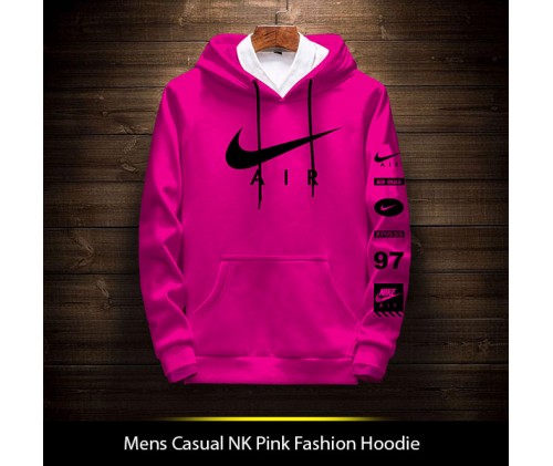 Mens Casual NK Pink Fashion Hoodie